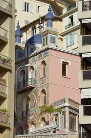 Principality of Monaco, Monaco, Moneghetti district, Villa Danichgah Persian style on the Boulevard du Jardin Exotique
