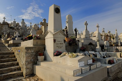 France, Hérault (34), Sète, le cimetière marin Paul Valery