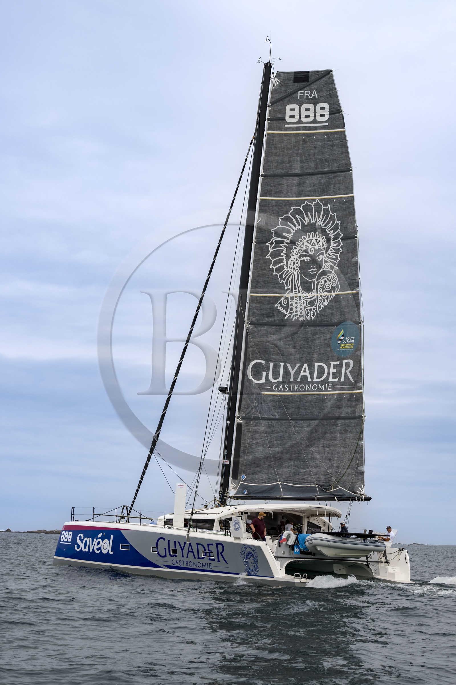 France, Finistère (29), Pays des Abers, Aber Wrac'h, Escales Culinaires avec dizaine d’escales à la fois gastronomiques et maritimes où les plus grands chefs vont élaborer leurs recettes à bord du catamaran ORC50 Guyader – Savéol