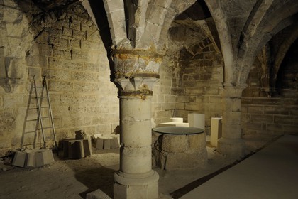 France, Paris (75), cave de la maison d' Ourscamps rue François Miron