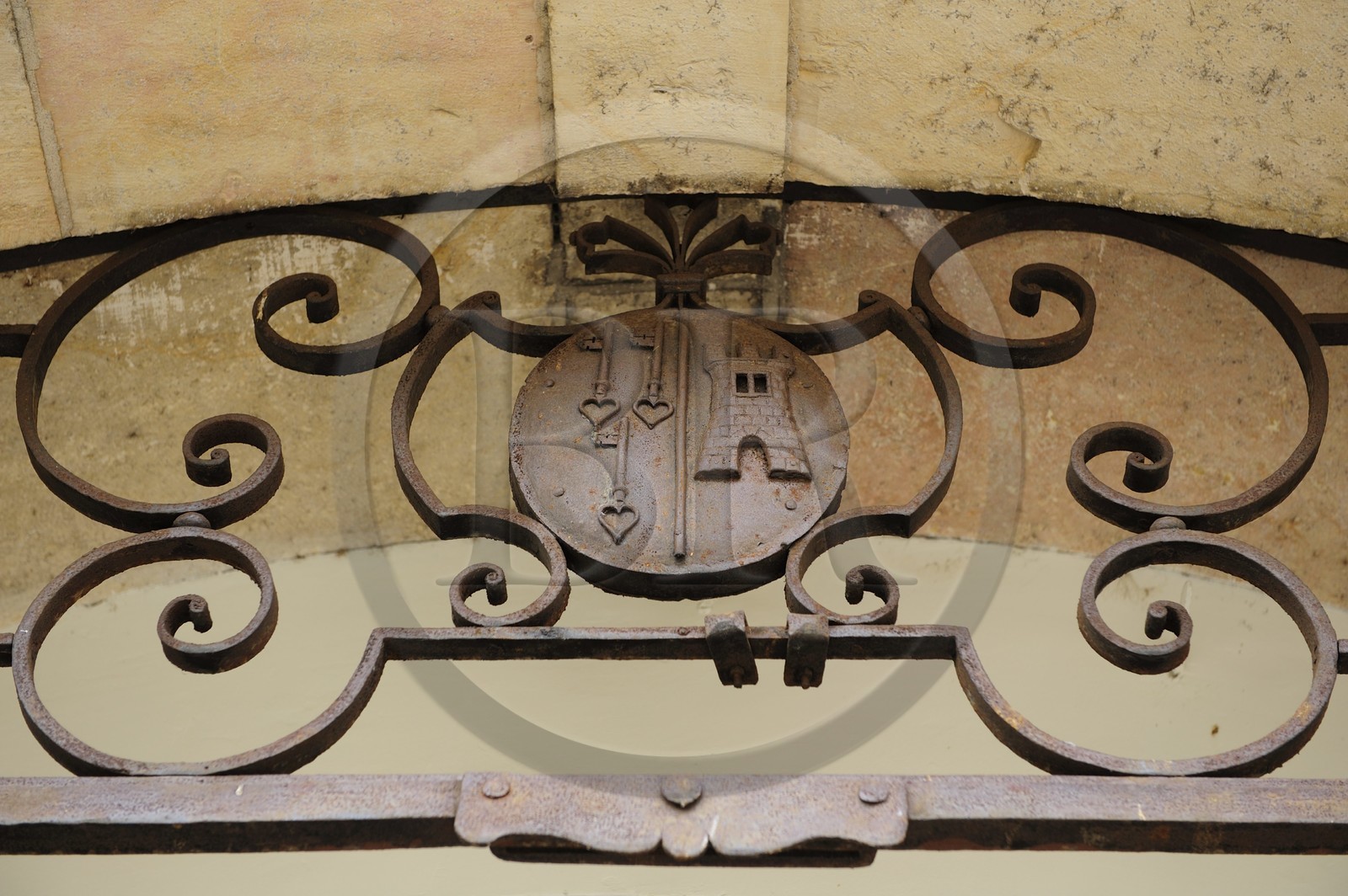 France, Côte-d'Or (21), l'Hôtel-Dieu des Hospices de Beaune, le blason France, Côte-d'Or (21), l'Hôtel-Dieu des Hospices de Beaune, le blason