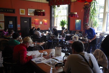 Royaume-Uni, Ecosse, Edimbourg, l' Elephant House, pub où JK Rowling écrivit le premier Harry Potter