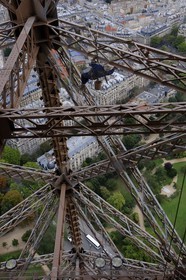 France, Paris (75), Edouard Saunier peintre de la Tour Eiffel