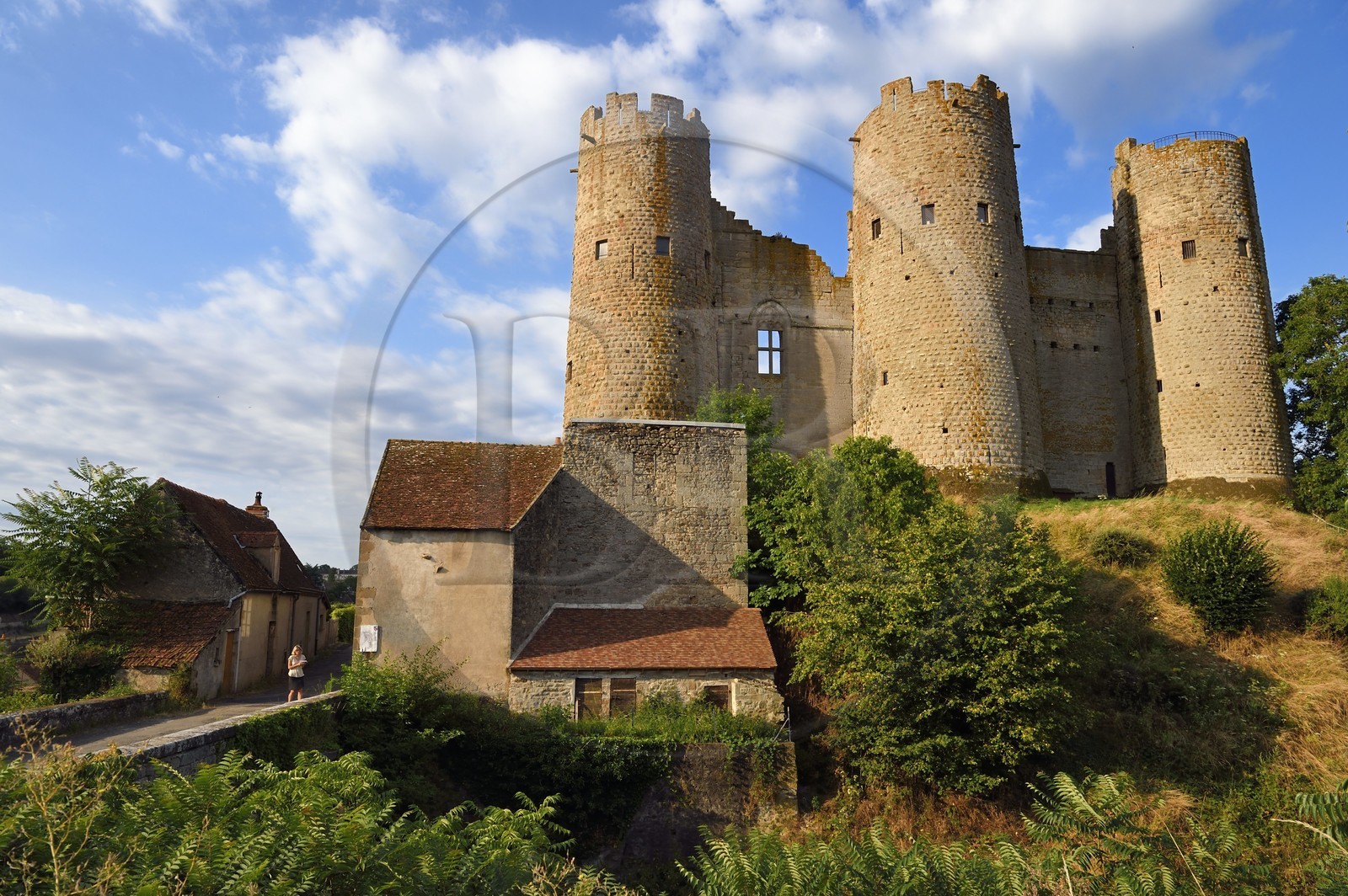 France, Allier (03), ancienne province du Bourbonnais, chateau de Bourbon-l'Archambault du XIIIe siècle