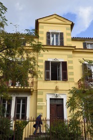 France, Corse du Sud, Ajaccio, district known as foreigners, villa of the late 19th century at 6 Boulevard Sylvestre Marcaggi
