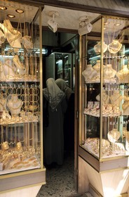 Libya, Tripoli, jeweller's shop in the Medina