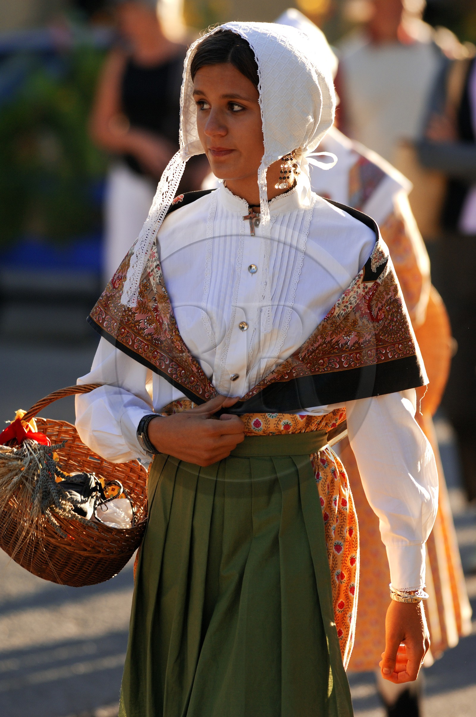 France, Var (83), la Provence Verte, Bras, the Bravade (bravado), procession of Saint Etienne in traditional dress of Provence