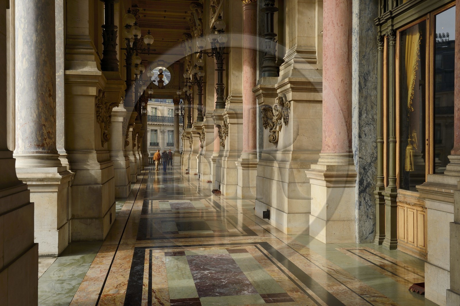 France, Paris, Garnier Opera, the terrace of the South Facade