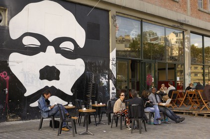 France, Paris (75) café Le Point Ephémère quai de Valmy