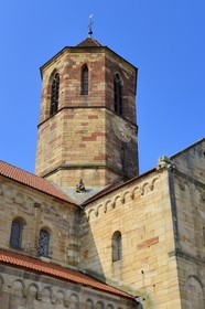 France, Bas Rhin, Rosheim village, St-Pierre and St-Paul roman Church