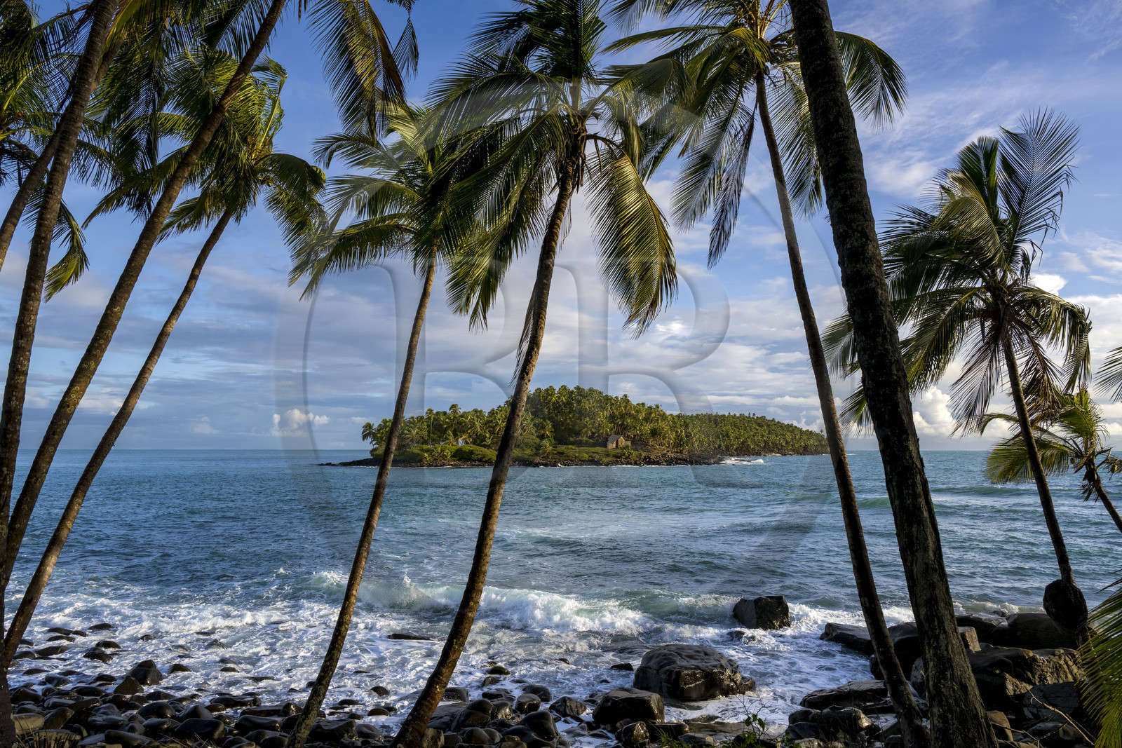 France, French Guiana, Kourou, Salvation Islands (Iles du Salut), Devil's Island seen from Royal island, served as a penal colony for political prisoners, including Alfred Dreyfus
