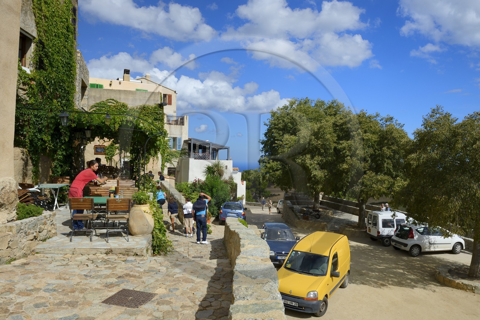 France, Haute-Corse (2B), Balagne, village perché de Sant'Antonino, labellisé Les Plus Beaux Villages de France