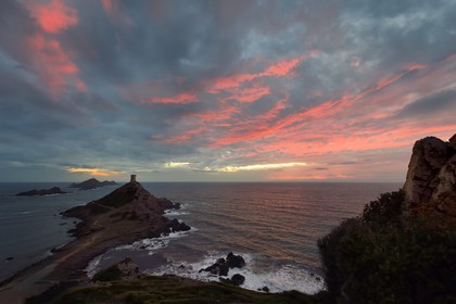 France, Corse du Sud, Golfe d'Ajaccio, Sanguinaires islands, Parata tower