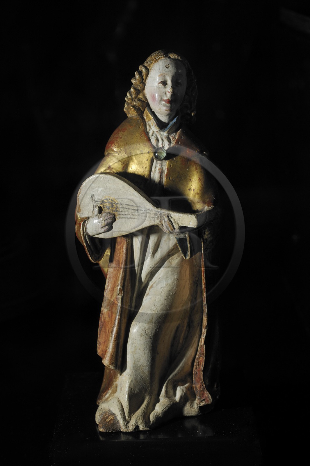 France, Paris (75), musée du Moyen-Age, ancien hôtel de Cluny, ange musicien, Autriche fin 15ème siècle