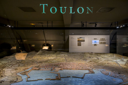 France, Paris, Hotel des Invalides, Army Museum, Musée des Plans-Reliefs (relief maps museum), Toulon, model made in 1796-1800 at 1 600 scale