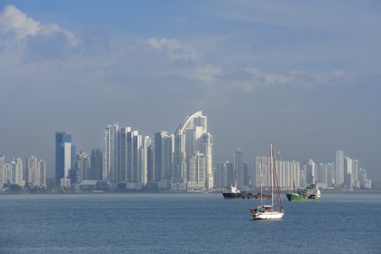 Panama, Panama City, le front de mer et ses gratte-ciels