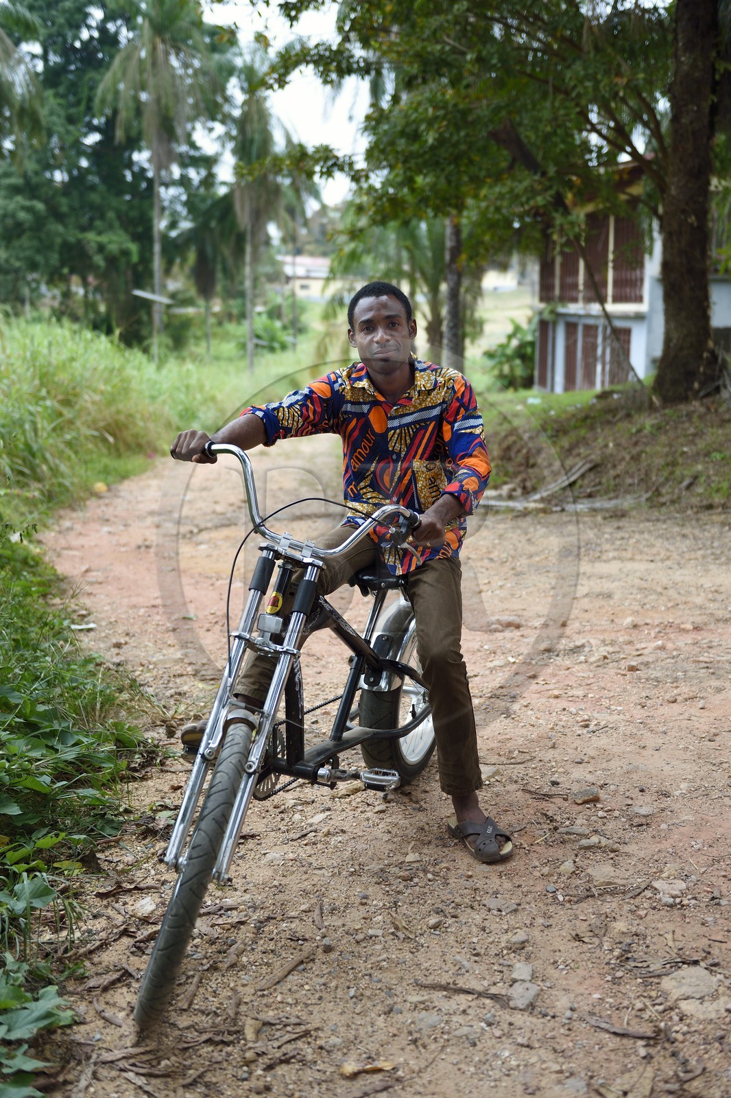 Gabon, Province du Moyen-Ogooué, Lambaréné, Hopital Albert Schweitzer, malade du Sida