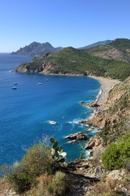 France, Corse du Sud, Golfe de Porto, listed as World Heritage by UNESCO, Bussaglia (Serriera) beach