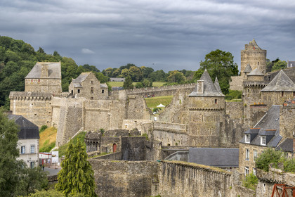 France, Ille-et-Vilaine, Fougeres, the 12th century fortified castle