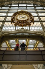 France, Paris (75), musée d'Orsay, la grande horloge intérieure