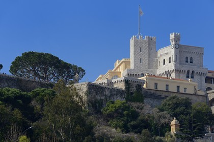 Principauté de Monaco, Monaco, le palais princier sur le Rocher