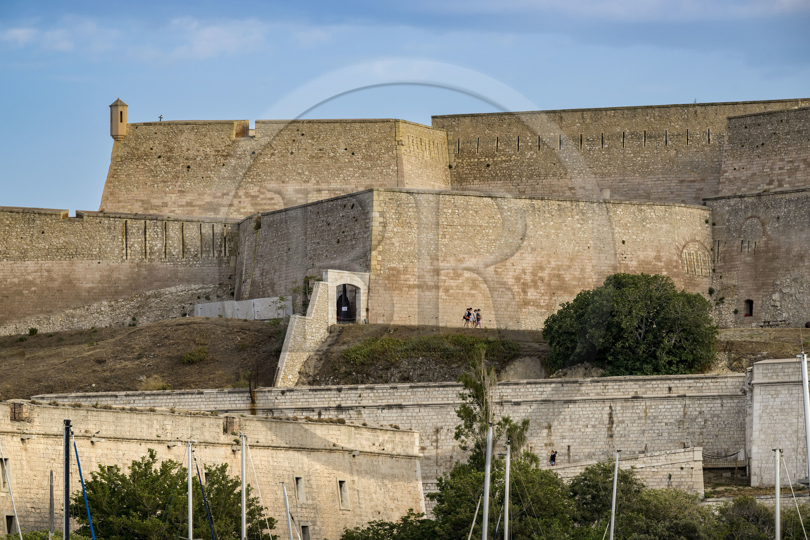 France, Bouches-du-Rhône (13), Marseille, Le Vieux Port, Citadelle de Marseille (Fort Saint-Nicolas, le haut fort appelé fort d’Entrecasteaux)