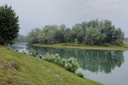 Italy, Lombardia, Lodi, the Battle for the taking of the bridge of Lodi on the Adda river was fought on May 10 1796 between French forces under Napoleon Bonaparte and an Austrian rear guard led by general Sebottendorf that was defeated