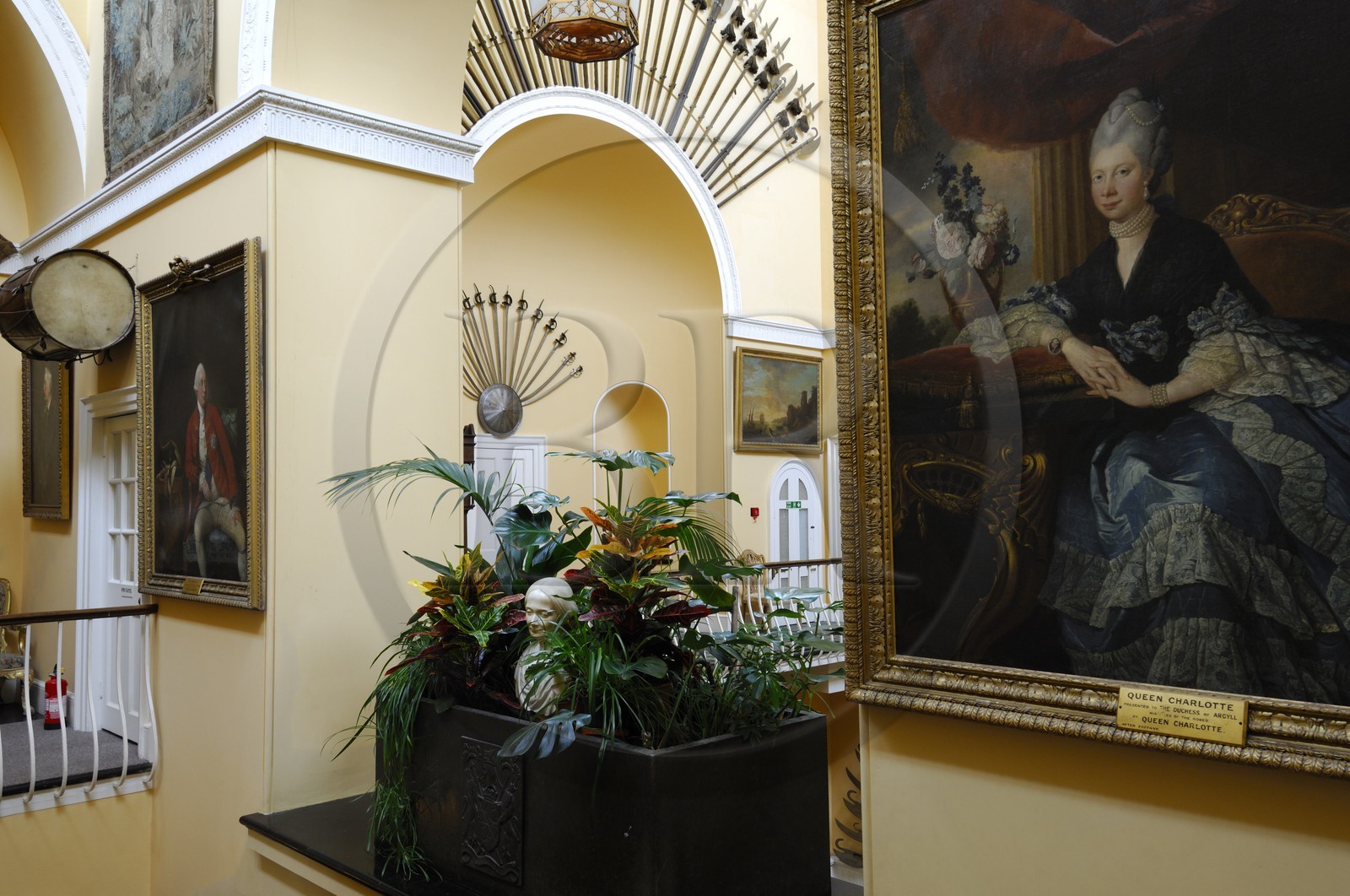 Royaume-Uni, Ecosse, région de l' Argyll, salle d' Armes du château d' Inveraray