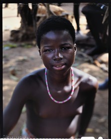 Burkina Faso, Poni province, Lobi land, Loropéni, young girl Lobi