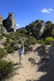 France, Herault, Cirque de Moureze, dolomitic rocks