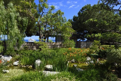 Principauté de Monaco, Monaco, Monte-Carlo, le Jardin Japonais par l'architecte paysagiste Yasuo Beppu