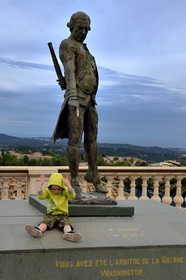 France, Alpes-Maritimes, Grasse, amiral de Grasse statue (1722-1788)