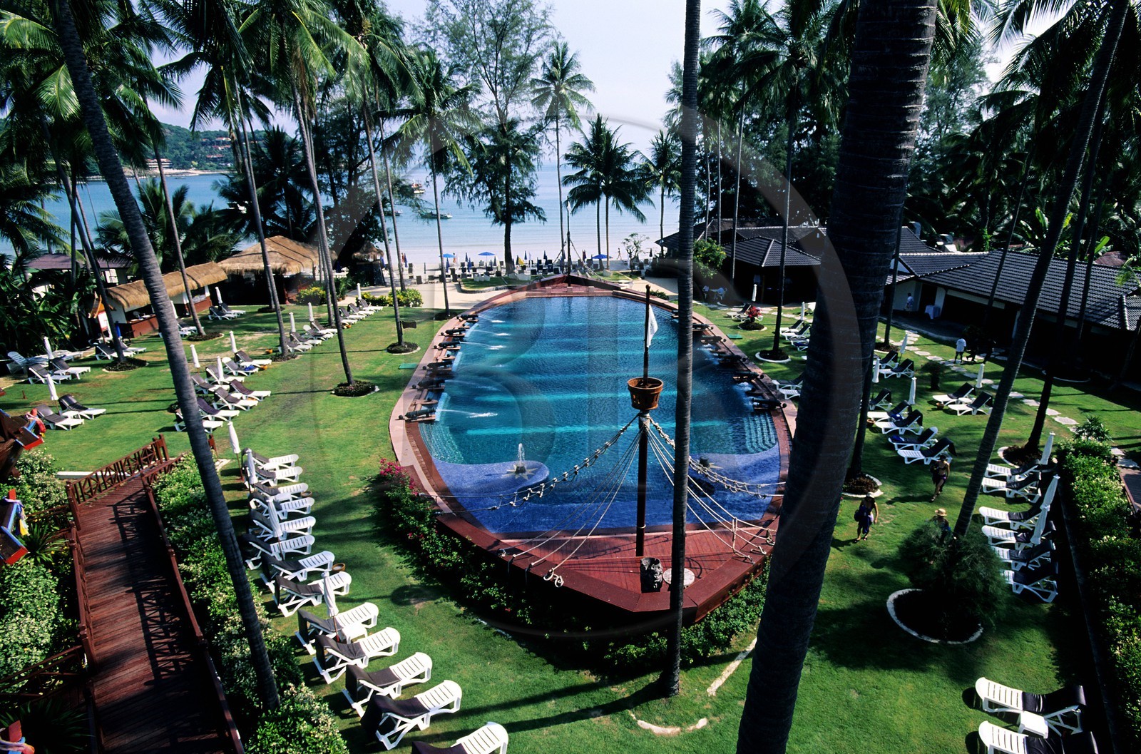 Thaïlande, golfe de Siam, île de Ko Samui, l' hôtel Impérial Boat House