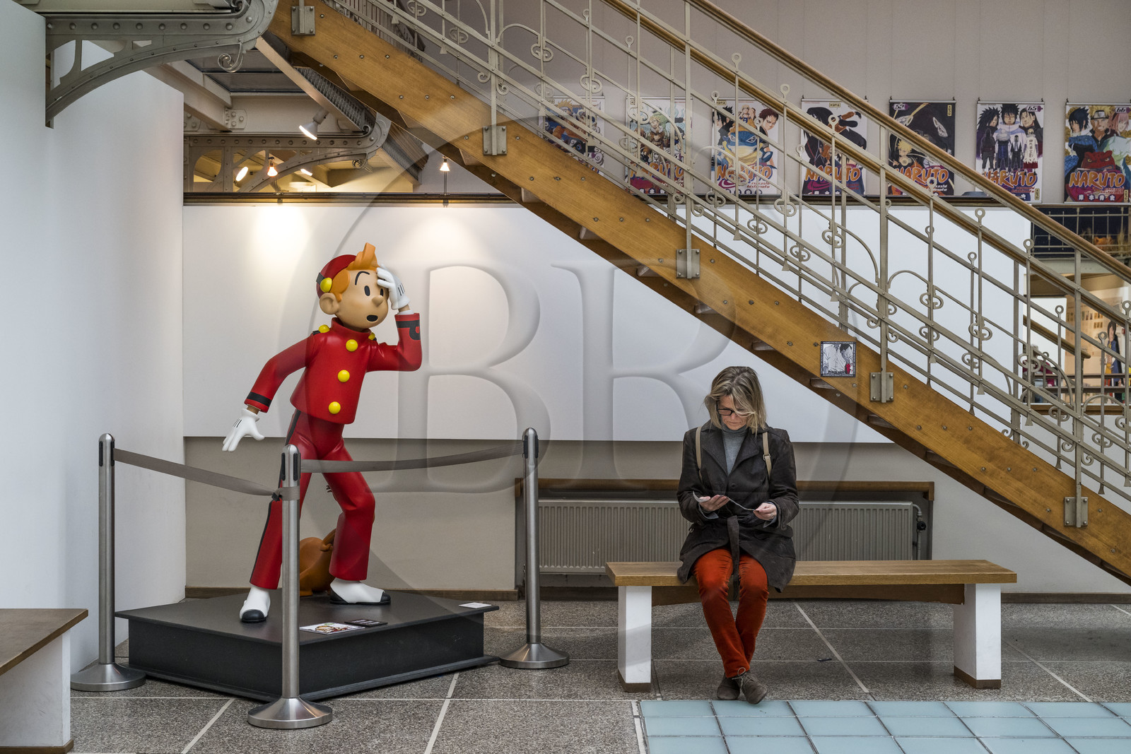 Belgique, Bruxelles, Centre belge de la bande dessinée (Musée de la BD) installé dans un batiment Art nouveau conçu par Victor Horta en 1906, Spirou Belgique, Bruxelles, Centre belge de la bande dessinée (Musée de la BD) installé dans un batiment Art nouveau conçu par Victor Horta en 1906, Spirou