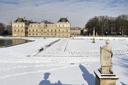France, Paris, Saint Michel district, the Luxembourg Gardens, the Senate palace