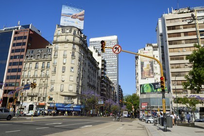 Argentina, Buenos Aires, 9 de Julio avenue, the widest avenue in the world