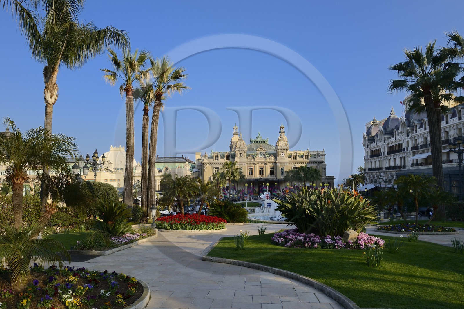 Principauté de Monaco, Monaco, Monte-Carlo, Société des Bains de Mer de Monaco, place du casino, le casino, Mention obligatoire : Société des Bains de Mer de Monaco