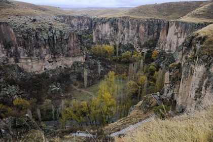 Turquie, Anatolie Centrale, province de Nevsehir, Cappadoce classée Patrimoine Mondial de l'UNESCO, Ihlara, vallée de Peristrema