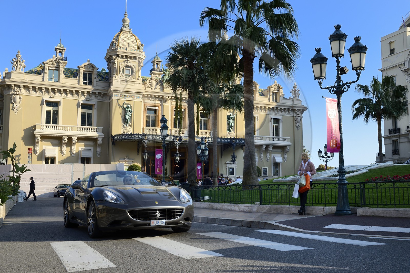 Principauté de Monaco, Monaco, Monte-Carlo, Société des Bains de Mer de Monaco, place du casino, le casino, Mention obligatoire : Société des Bains de Mer de Monaco