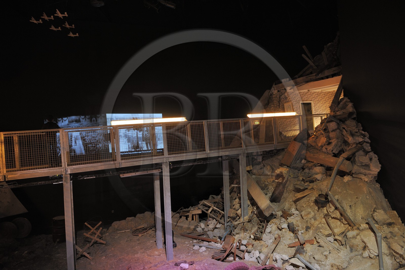 France, Bas-Rhin (67), Schirmeck, Mémorial de l'Alsace-Moselle, la guerre totale