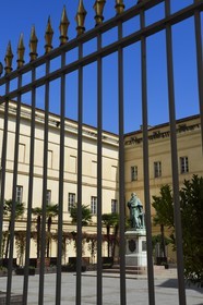 France, Corse du Sud, Ajaccio, Fesch museum (the Museum of Fine Arts), Cardinal Joseph Fesch statue