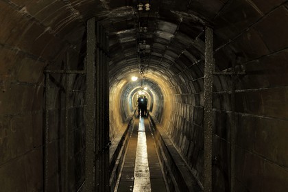 France, Bas-Rhin (67), le Fort de Mutzig, une galerie ovoïde de la Feste
