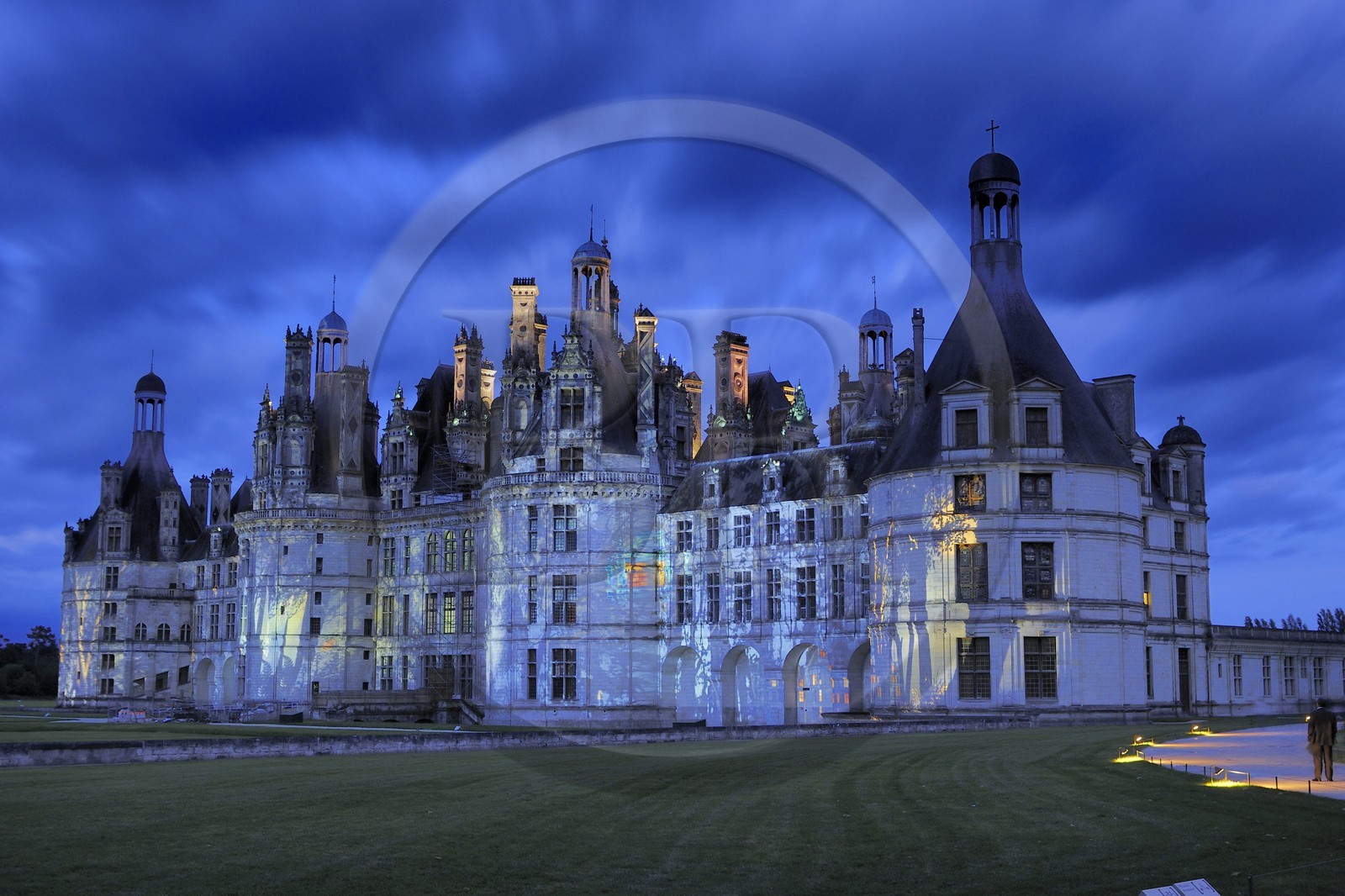 France, Loir et Cher (41), Vallée de la Loire classée Patrimoine Mondial de l' UNESCO, château de Chambord, son et lumière