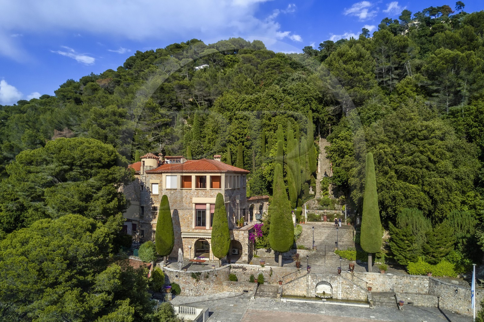 France, Alpes-Maritimes (06), Cannes, la villa Domergue et son jardin