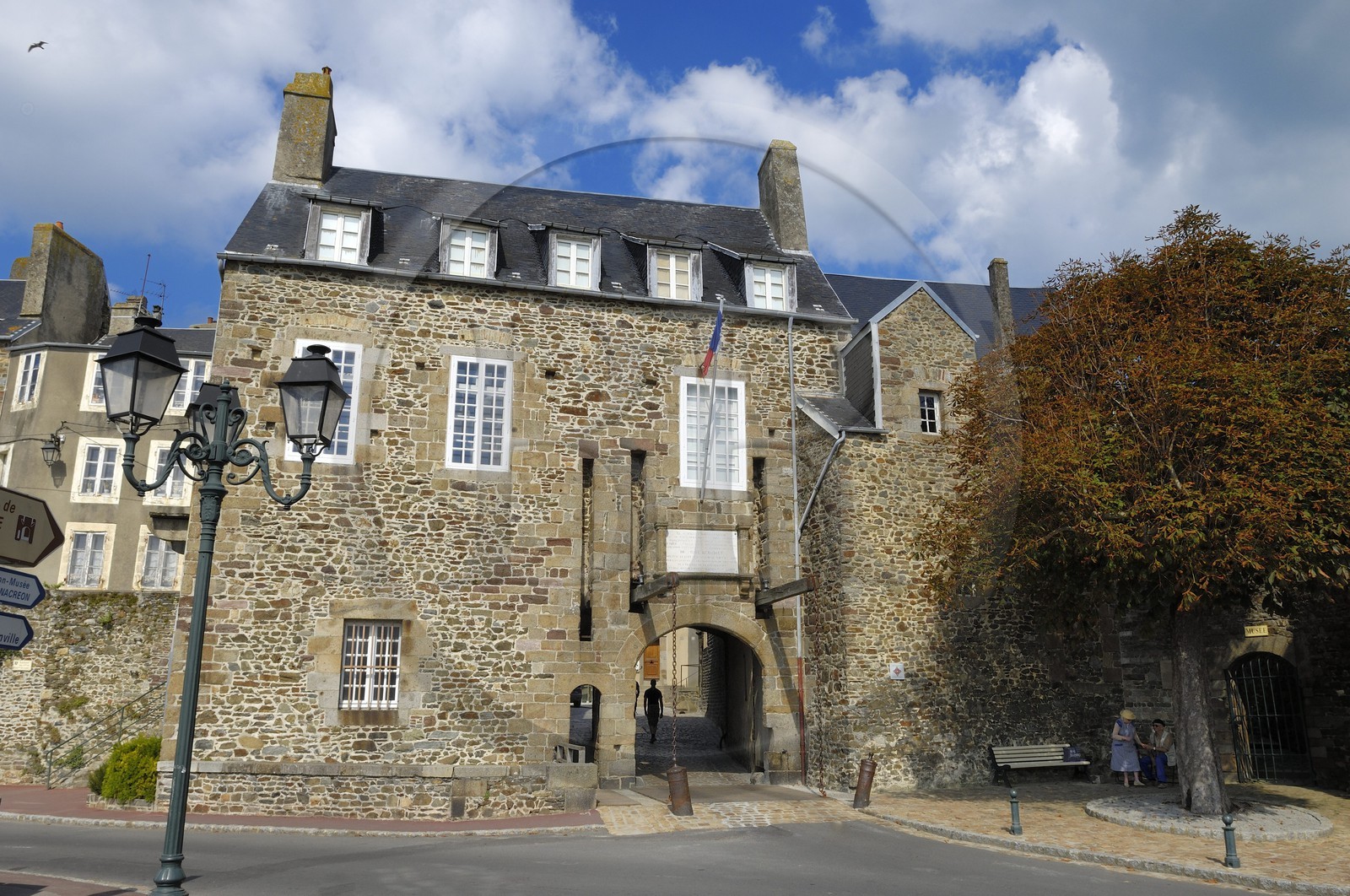 France, Manche (50), Granville, la Haute Ville, la Grand-Porte et musée du Vieux Granville