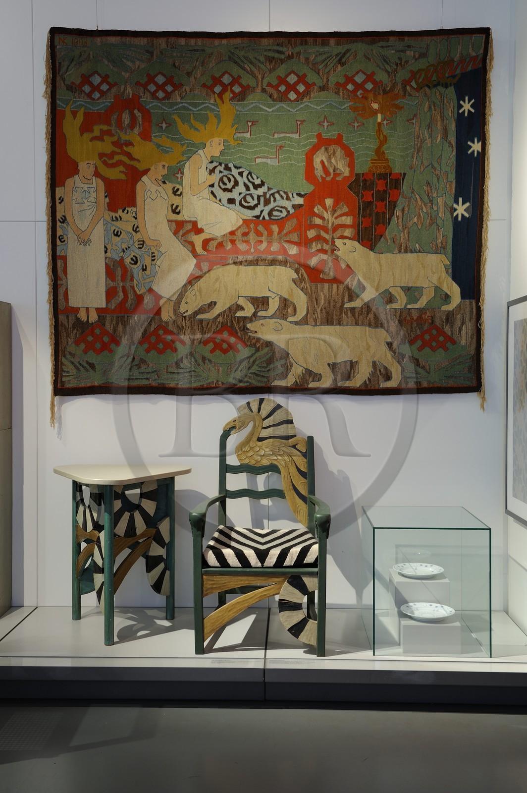 Norway, Oslo, Kunstindustrimuseet (Applied Arts Museum), chair by Gerhard Gunthe, the first Norwegian industrial designer