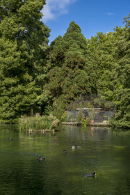 France, Cote d'Or, Climats terroirs of Burgundy listed as World Heritage by UNESCO, Beaune, the Bouzaize park