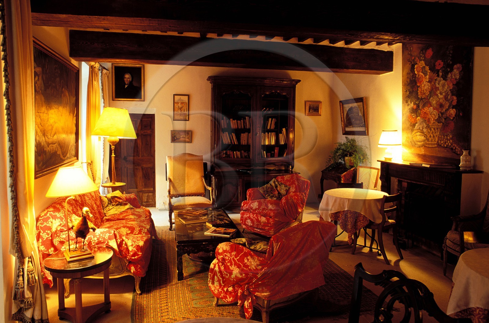 France, Vaucluse (84), Malemort du Comtat, maison d'hôtes du château Unang (Comtat Venaissin)