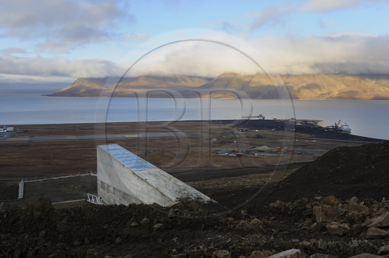 Norvège, Svalbard (Spitzberg), Longyearbyen, le Svalbard Global Seed Vault (Banque de graines)