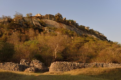 Zimbabwe, province de Masvingo, les ruines du site archéologique du Grand Zimbabwe, classé Patrimoine Mondial de l'UNESCO, Xème au XVème siècle, les Ruines de la colline (Hill Complex)